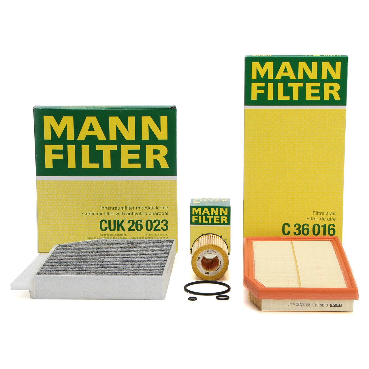 MANN Filterset 3-tlg MERCEDES W205 C160-300 C257 350 W213 E200-300 X253 C253 200-300 M264