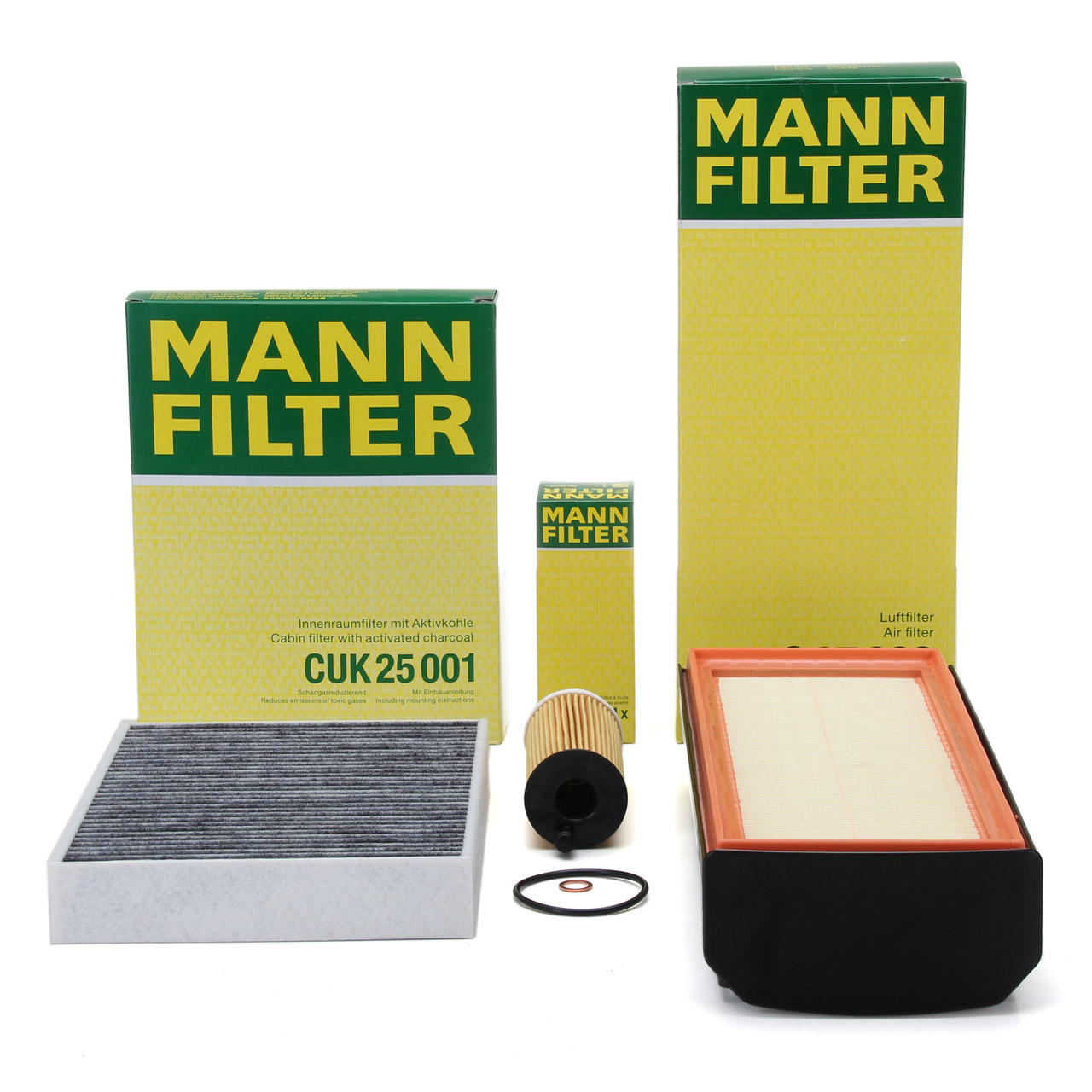 MANN Filterset 3-tlg BMW 3er F30 F31 F34 330d 335d 4er F32 F33 F36 430d 435d N57