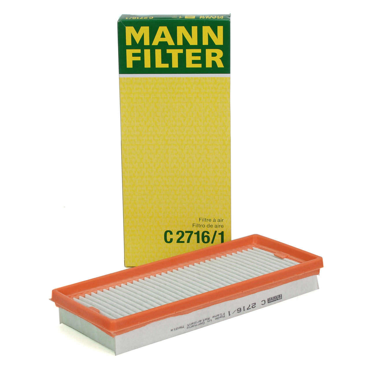 MANN C2716/1 Luftfilter Motorluftfilter für SMART ForTwo 451 1.0/Turbo 0.8CDI