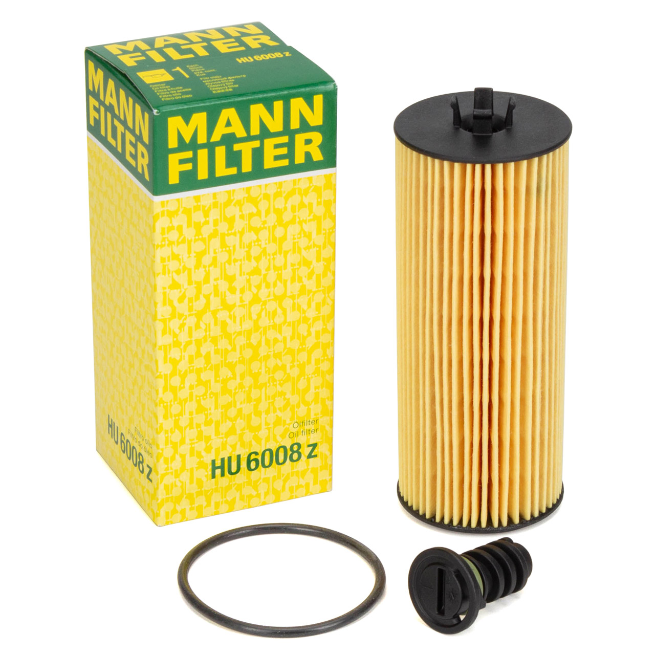 MANN HU6008z Ölfilter + Schraube MERCEDES W205 W213 W463 V/C/X167 W222 M278 M157 M176 M177