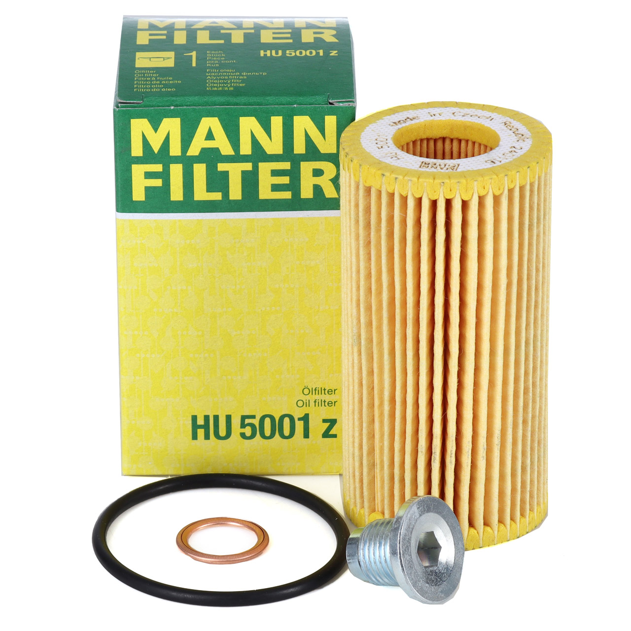 MANN HU5001Z &Ouml;lfilter + Schraube f&uuml;r FORD Focus 4 MK4 Kuga 3 MK3 Transit 1.5 EcoBlue
