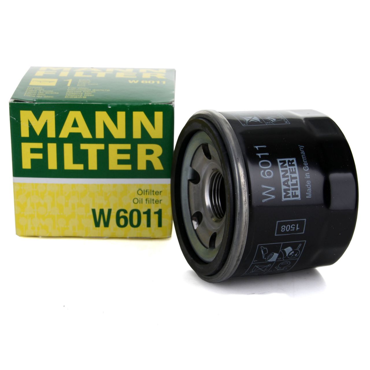 MANN W6011 Ölfilter SMART ForTwo (451 453) 1.0 / Turbo / Brabus 61-120 PS 1321800110