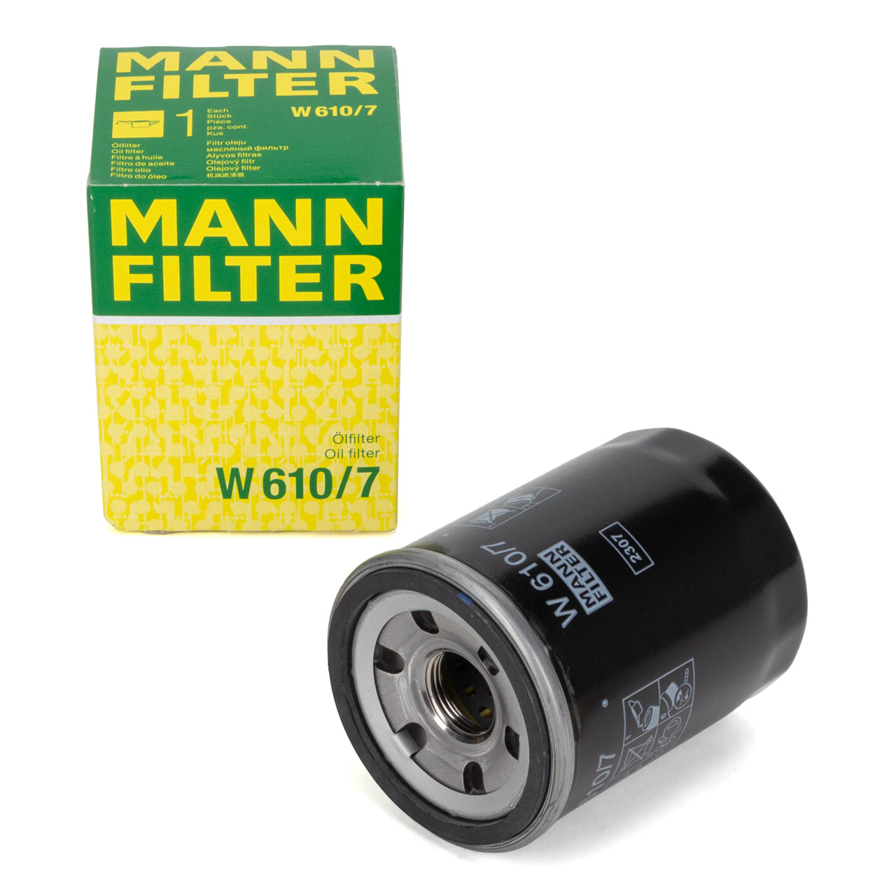 MANN W610/7 Ölfilter Motorölfilter für HYUNDAI Atos i10 1 + 2 i20 1 + 2 1.0-1.2