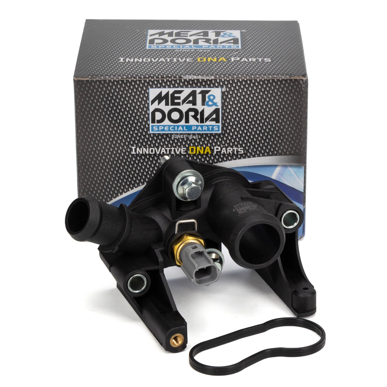 MEAT & DORIA 93216 Kühlmittelflansch + Dichtung FORD Fiesta 2 3 4 5 Focus 1 Mk1 1.4-1.6
