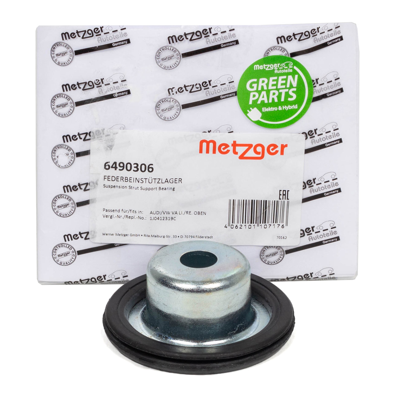 METZGER GREEN LINE Strut Mount for VW Golf 4, Polo, Audi, and SEAT Leon (Front Upper)
