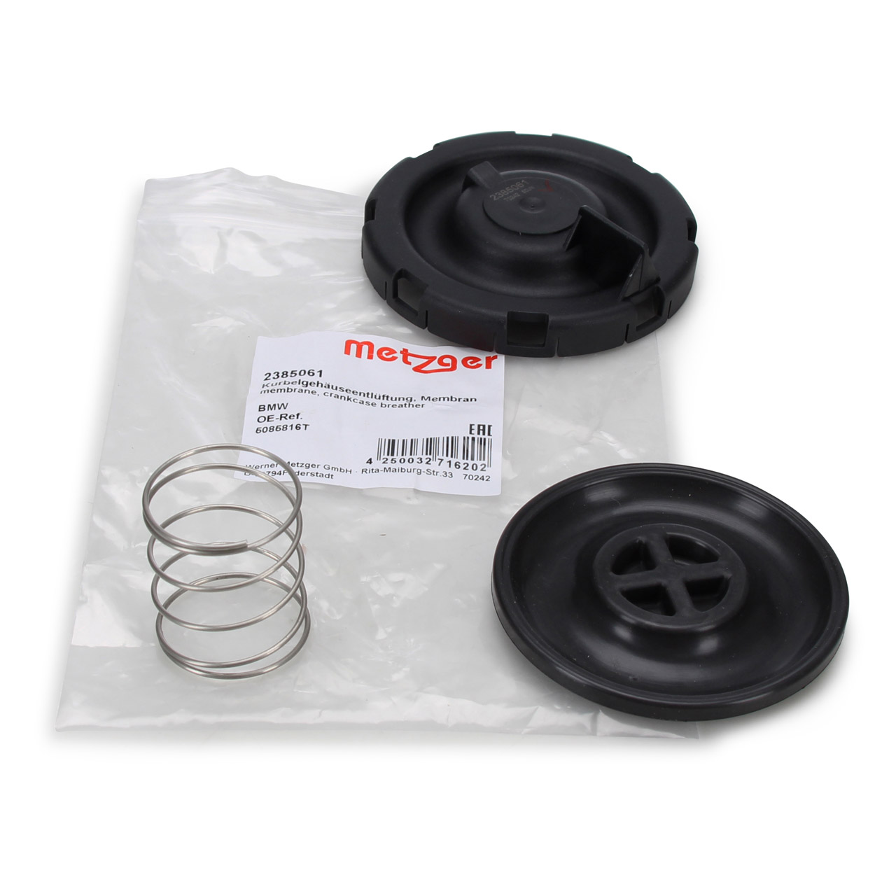 METZGER Membran Kurbelgehäuseentlüftung für BMW E90 F30 F32 F10 F12 F01 X3 F25 X5 E70 N57