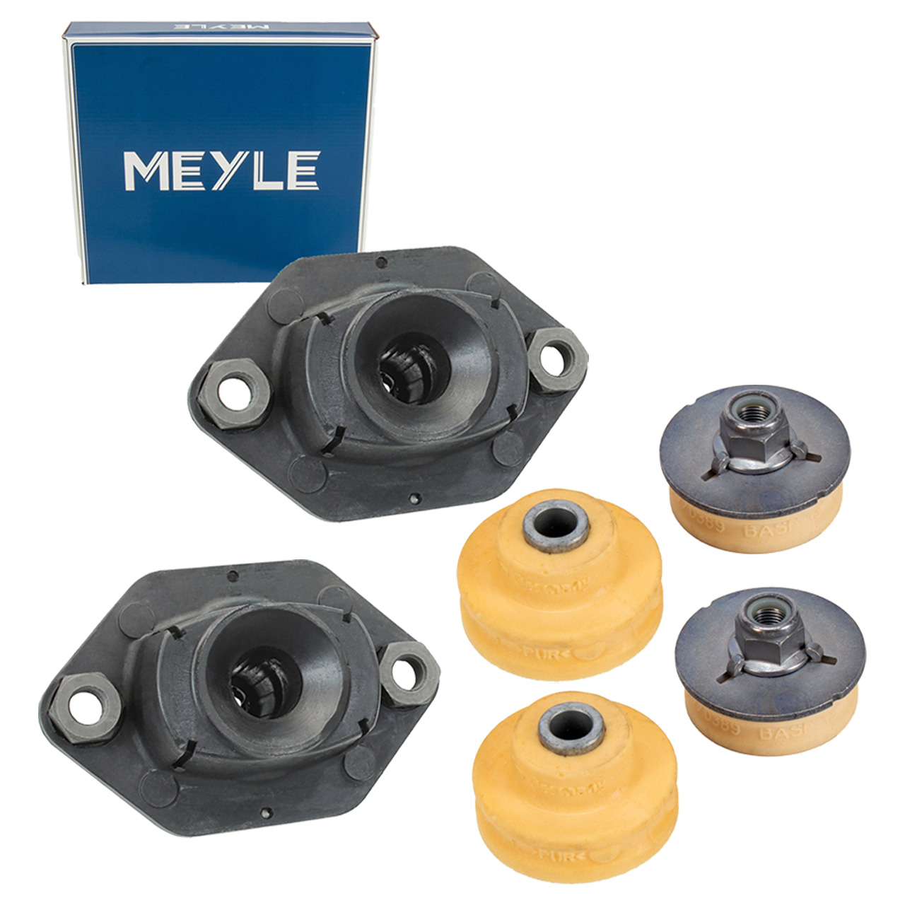 6x MEYLE Federbeinlager Domlager f&uuml;r BMW 1er E81-88 3er E90-E93 X1 E84 hinten oben + unten