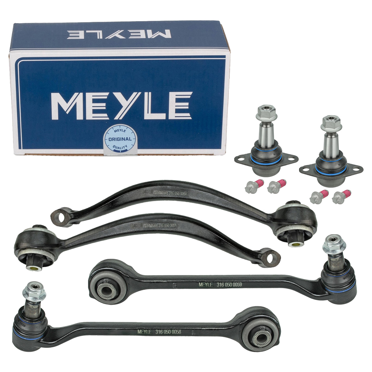 4x MEYLE Querlenker Lenker + 2x Traggelenk f&uuml;r BMW X3 F25 X4 Vorderachse vorne + hinten