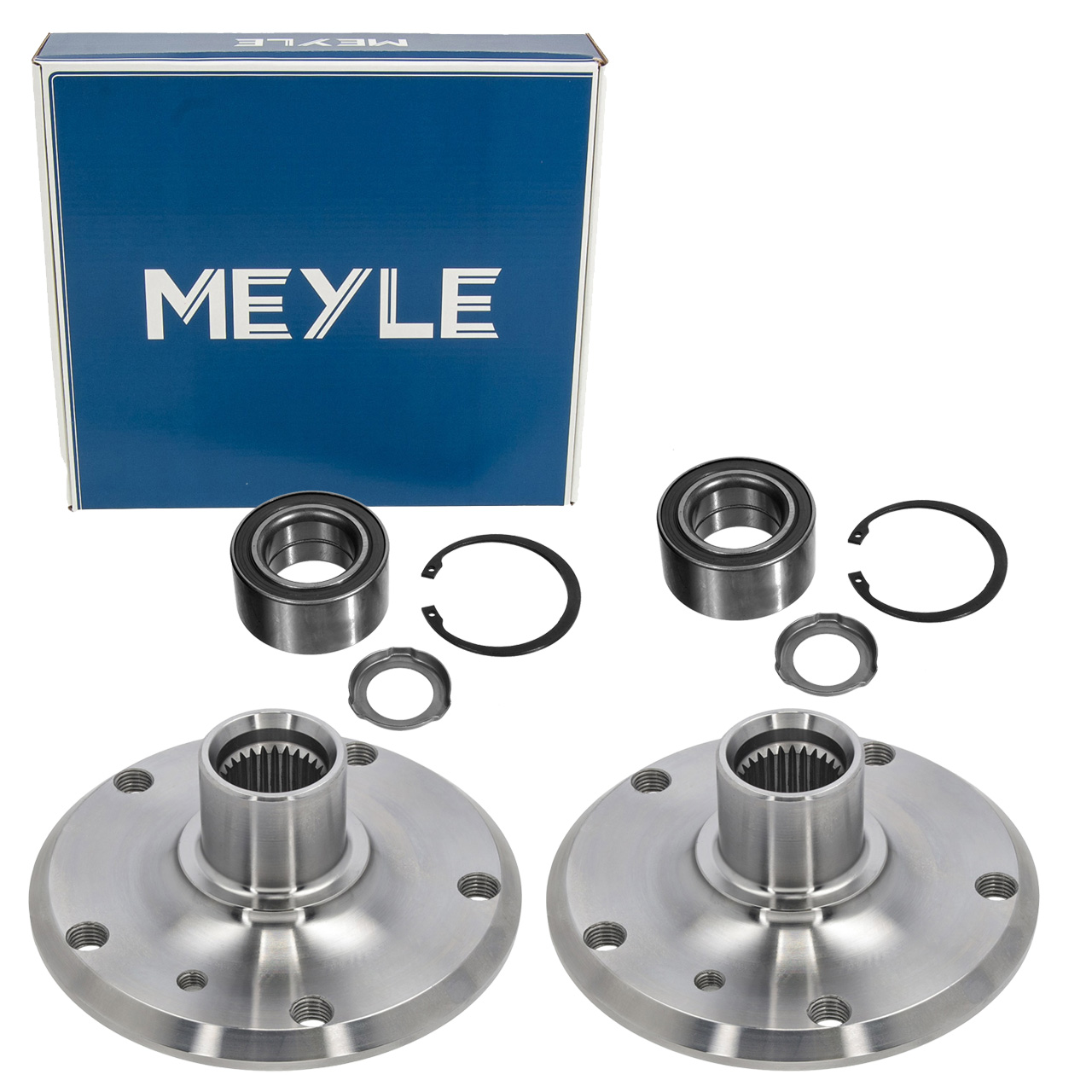 2x MEYLE wheel hubs + wheel bearings for BMW 3 Series E36 E46 with rear disc brakes (left and right)