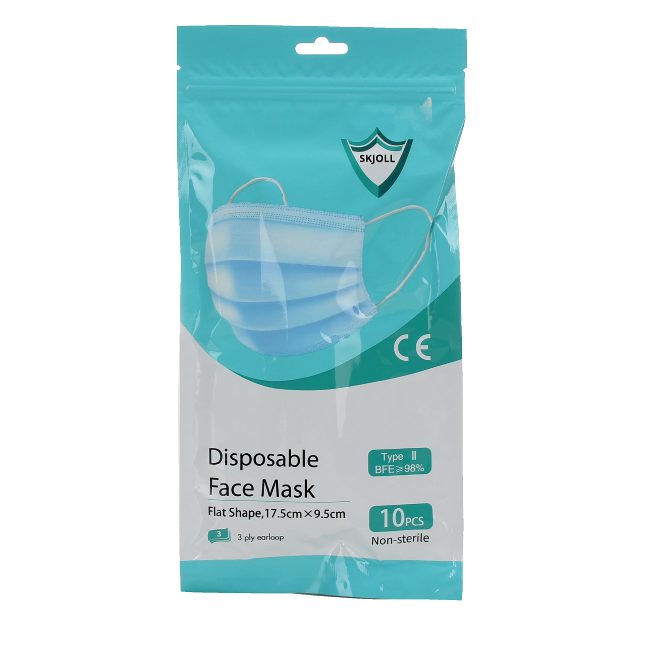 10x Einweg OP-Maske Typ IIR Mundschutz Atemschutzmaske 3-lagig CE-zertifiziert