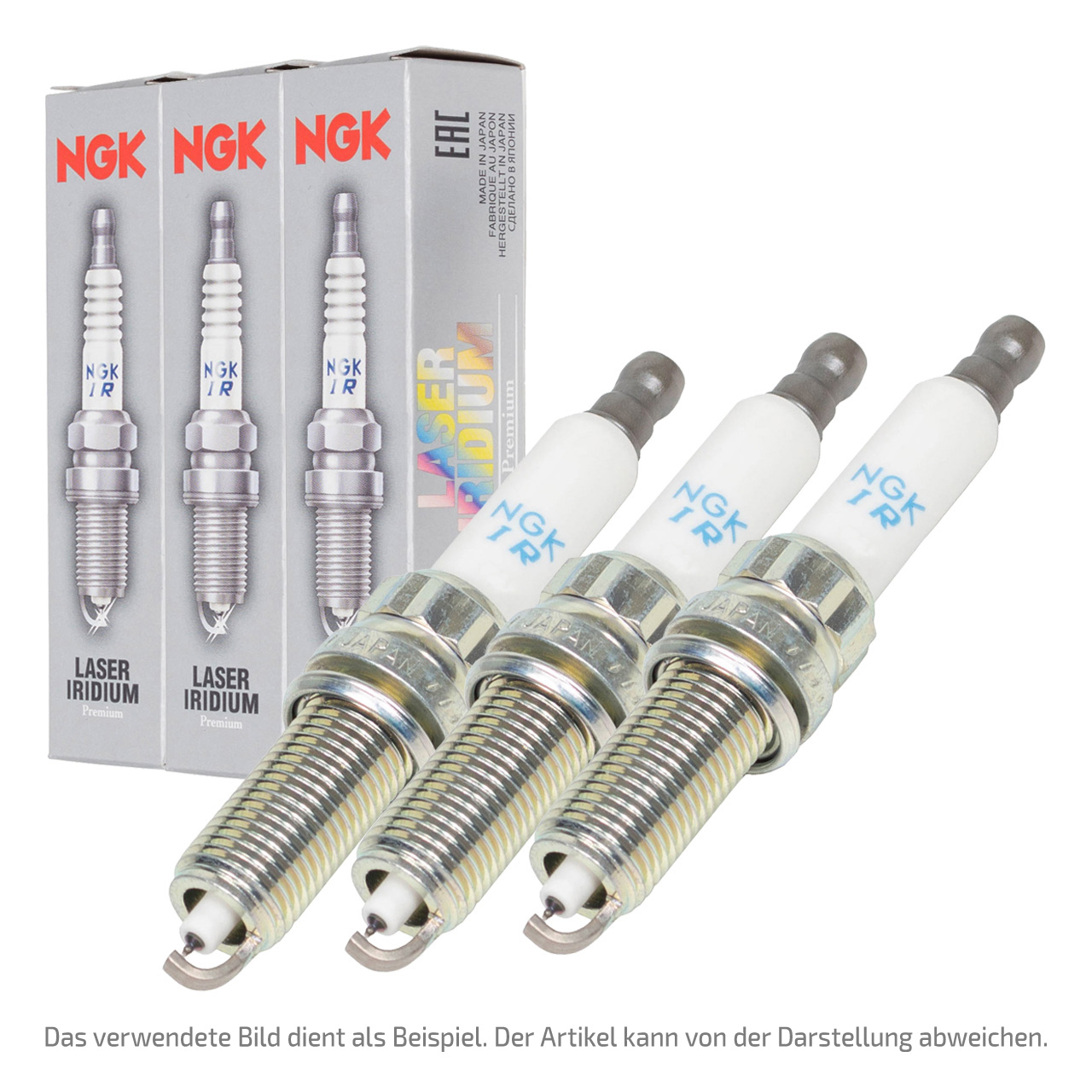 3x NGK 94224 IKER7A8EGS LASER IRIDIUM Z&uuml;ndkerze f&uuml;r VW Golf 7 Polo 6 1.0 TSI 04E905602D