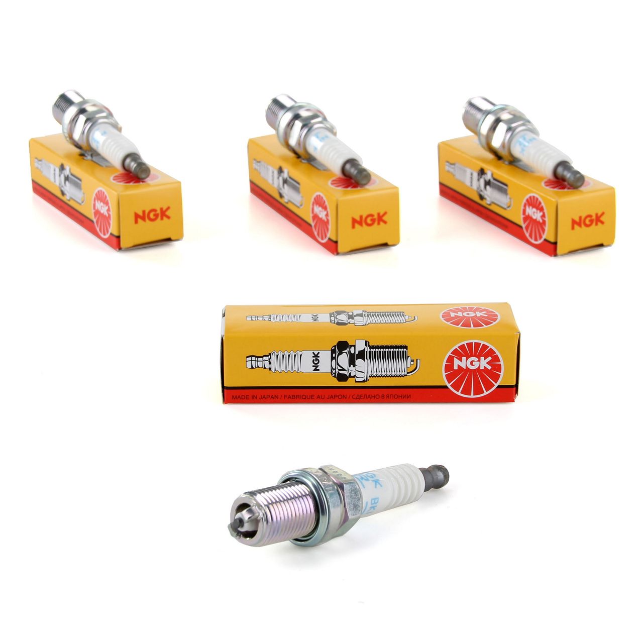 4x NGK 3584 BKR6EKUB Zündkerze für RENAULT Clio 1 1.8 16V Laguna 1 Megane 1 2.0 16V