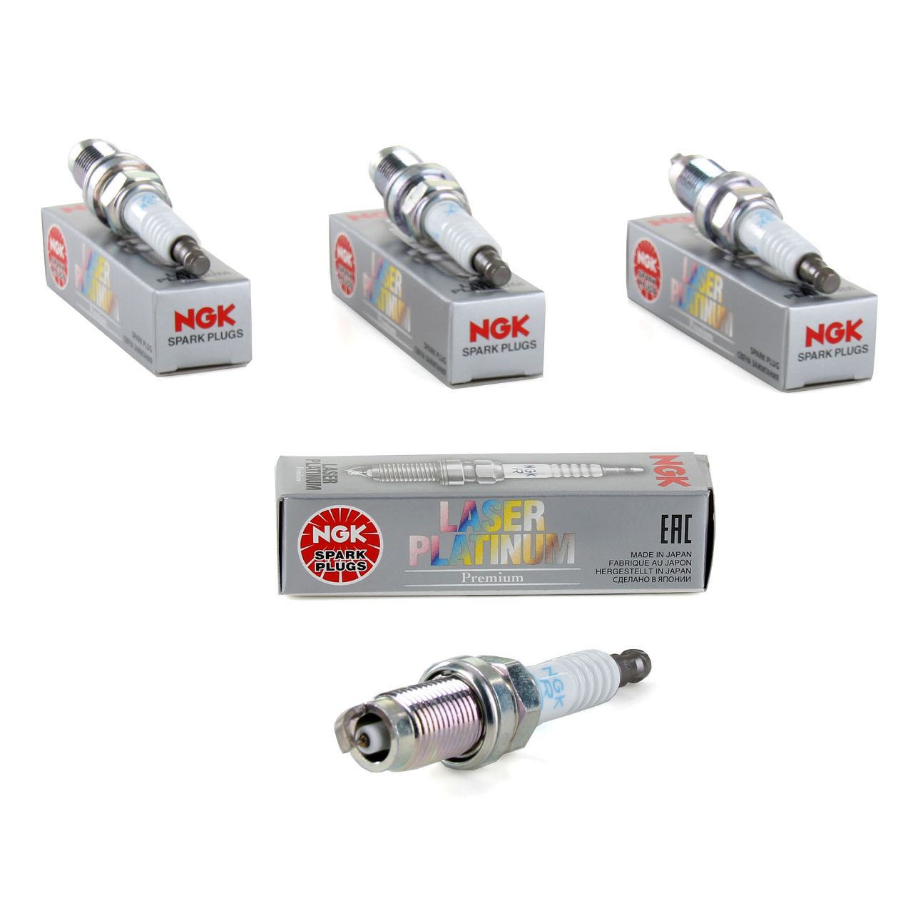 4x NGK 7968 PZFR5D-11 Zündkerze für VW Golf 4 Polo 6N2 9N SEAT Arosa 101000062AB