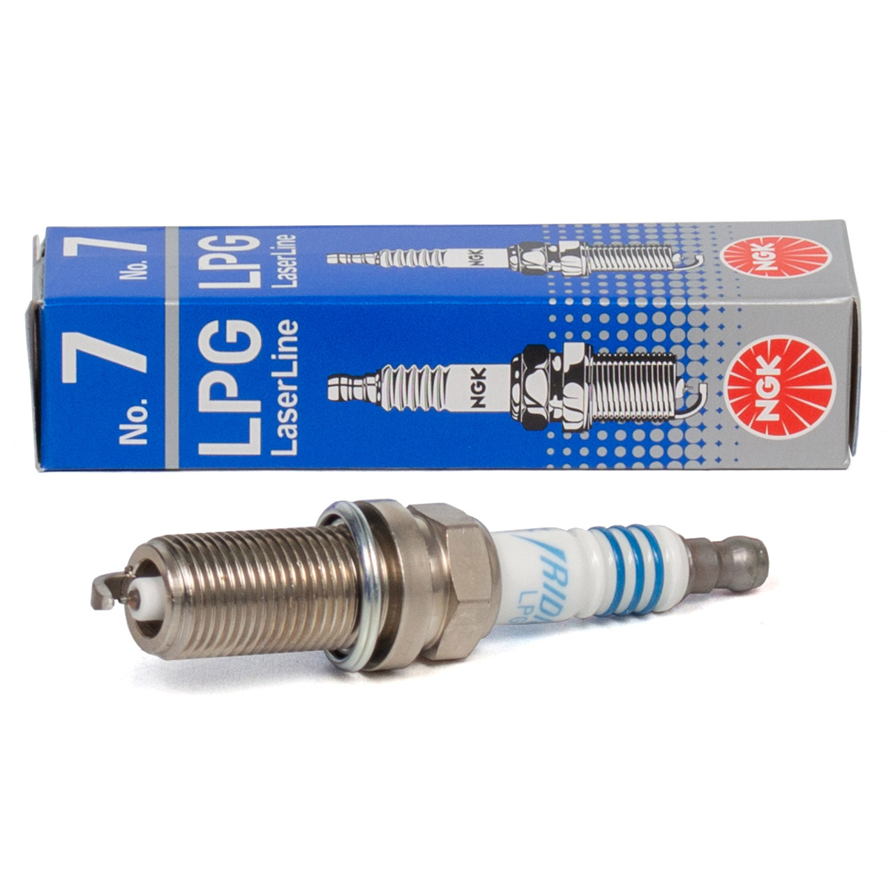 NGK 1640 LL7 LPG7 Laser Line 7 Zündkerze für LPG / CNG Gasbetrieb Flüssiggas
