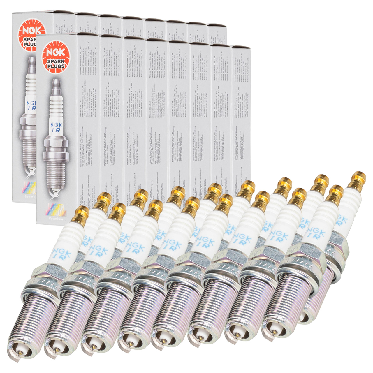 16x NGK 3588 ILFR6A LASER IRIDIUM Z&uuml;ndkerze f&uuml;r MERCEDES W211 W463 W220 R129 M113 M155