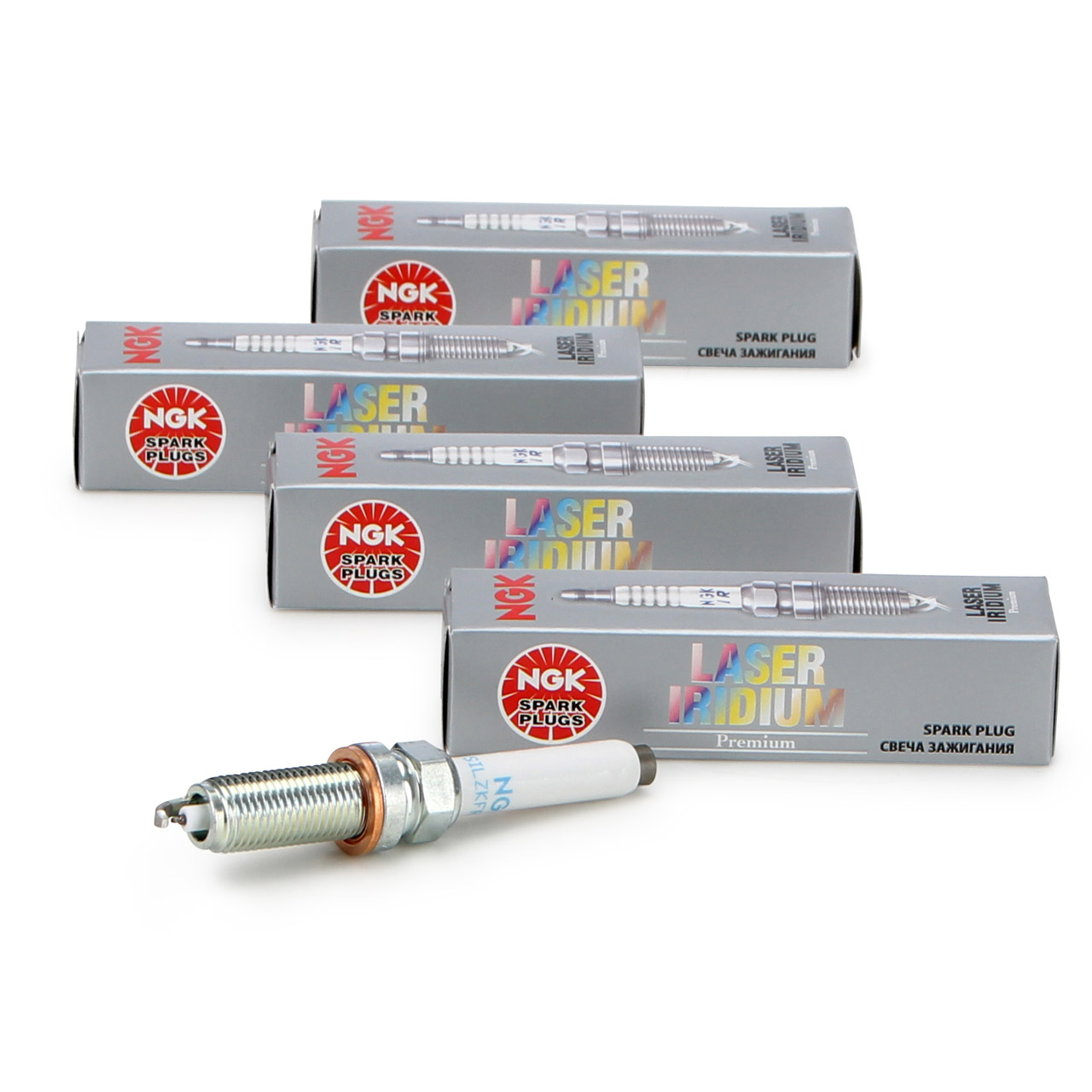 4x NGK 95875 SILZKFR8D7S Zündkerze für MERCEDES A-/B-/C-/E-Klasse 2701590600