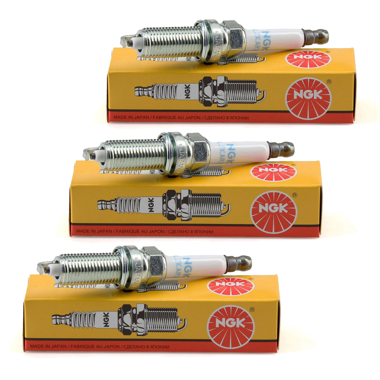 3x NGK 5942 LZKAR7B Z&uuml;ndkerze f&uuml;r RENAULT Twingo 3 NISSAN Micra 5 DACIA 2 1.0 69-73
