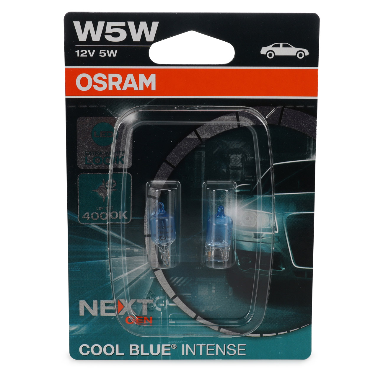 2x OSRAM Glühlampe W5W COOL BLUE INTENSE Next Gen 12V 5W W2,1x9,5d 4000K