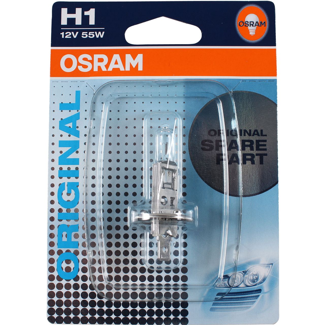 OSRAM Halogenlampe H1 ORIGINAL LINE 12V 55W P14,5s 64150-01B