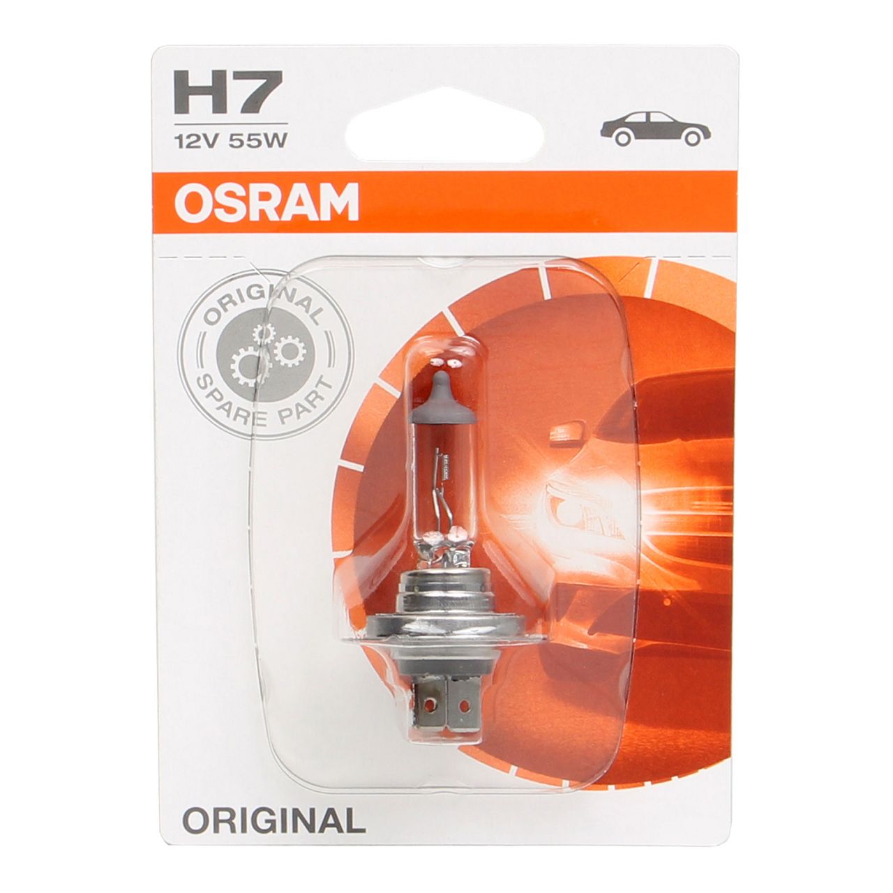 OSRAM Lampe Halogenlampe H7 ORIGINAL LINE 12V 55W (1 Stück) PX26d 64210-01B