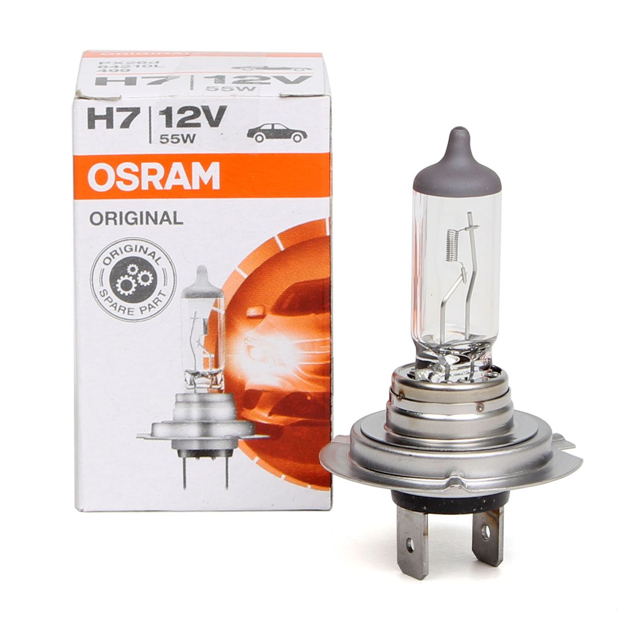 OSRAM Halogenlampe Glühlampe H7 LONGLIFE 12V 55W PX26d 64210L