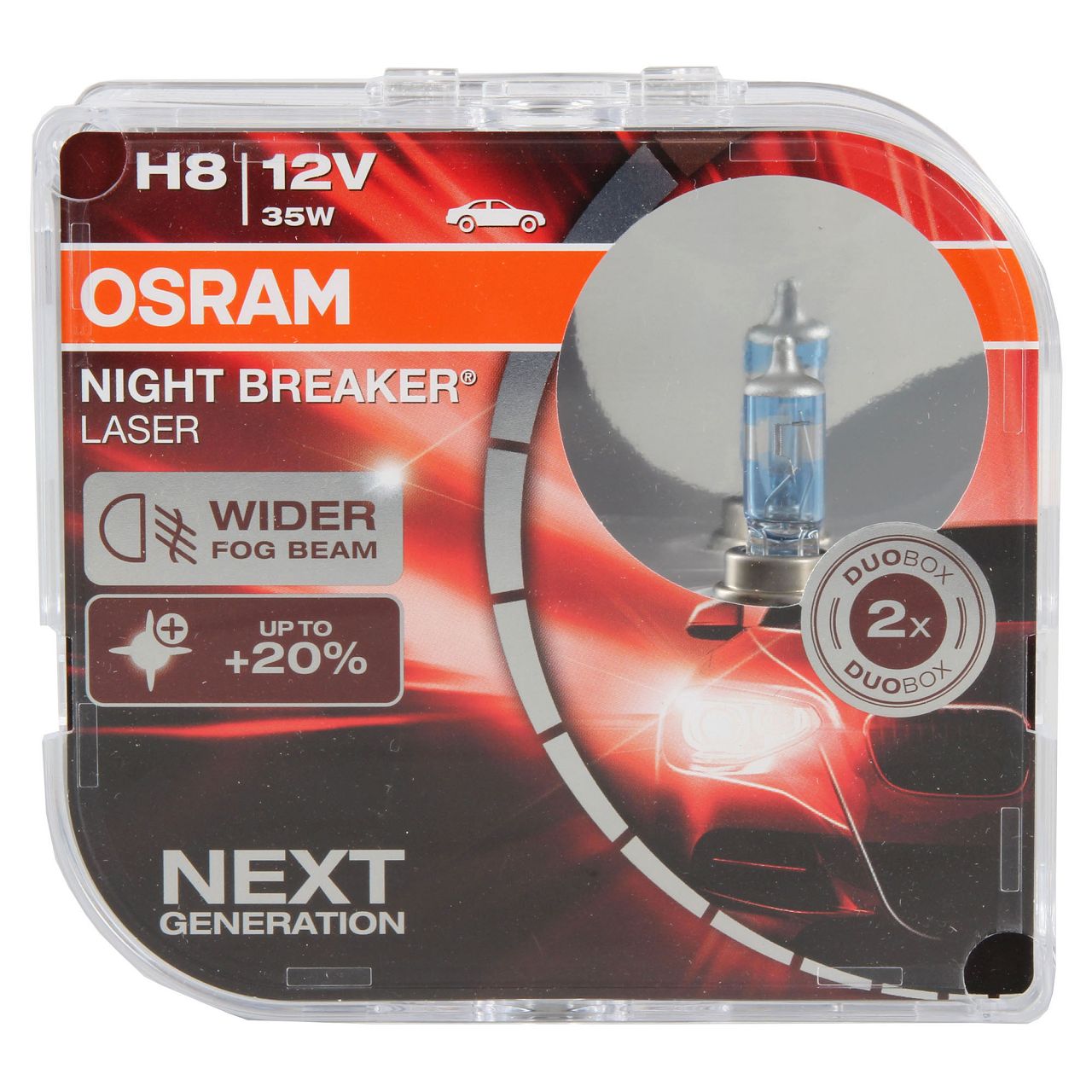 2x OSRAM Glühlampe H8 NIGHT BREAKER LASER 12V 35W PGJ19-1 next Generation +150%