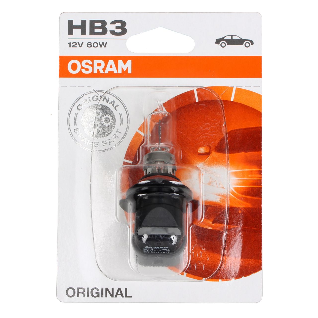 2x OSRAM Halogenlampe HB3 ORIGINAL LINE 12V 60W P20d 9005-01B