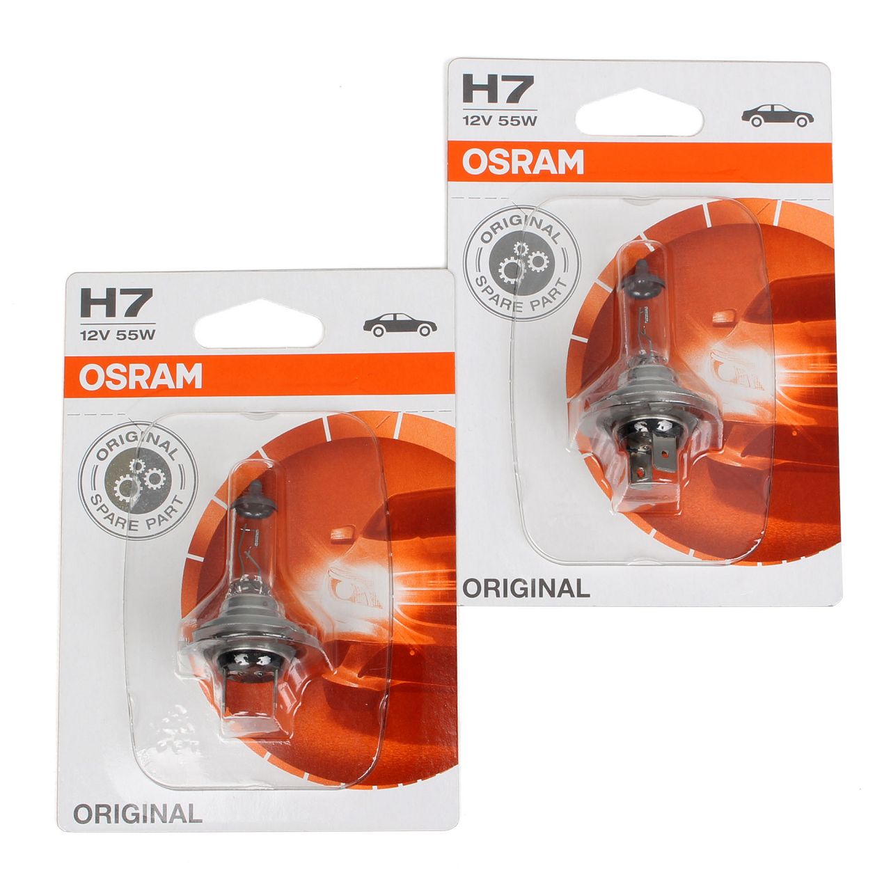 2x OSRAM Halogenlampe H7 ORIGINAL LINE 12V 55W PX26d 64210-01B