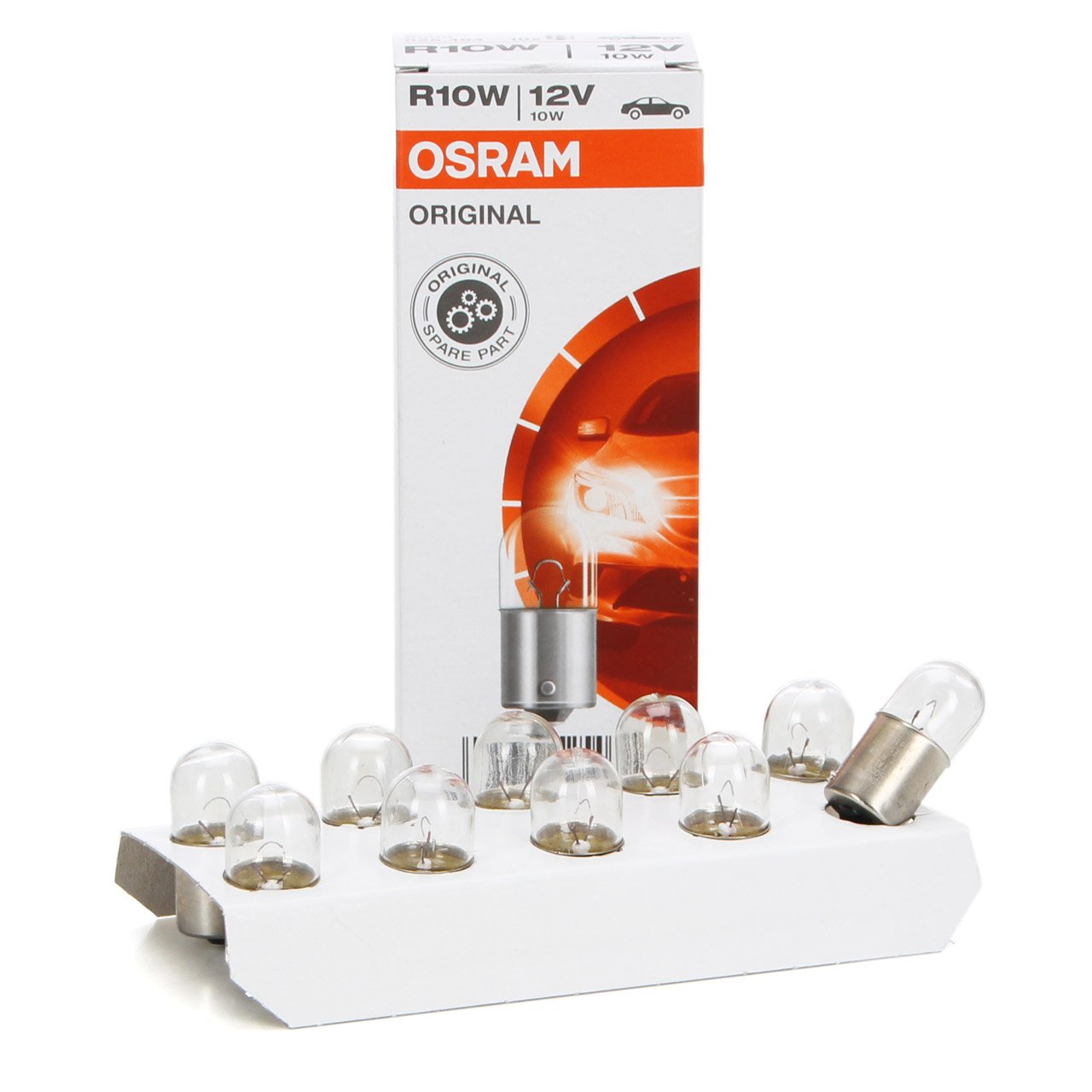 10x OSRAM 5008 Lampe Halogenlampe Glühlampe R10W ORIGINAL-Line 12V 10W BA15s