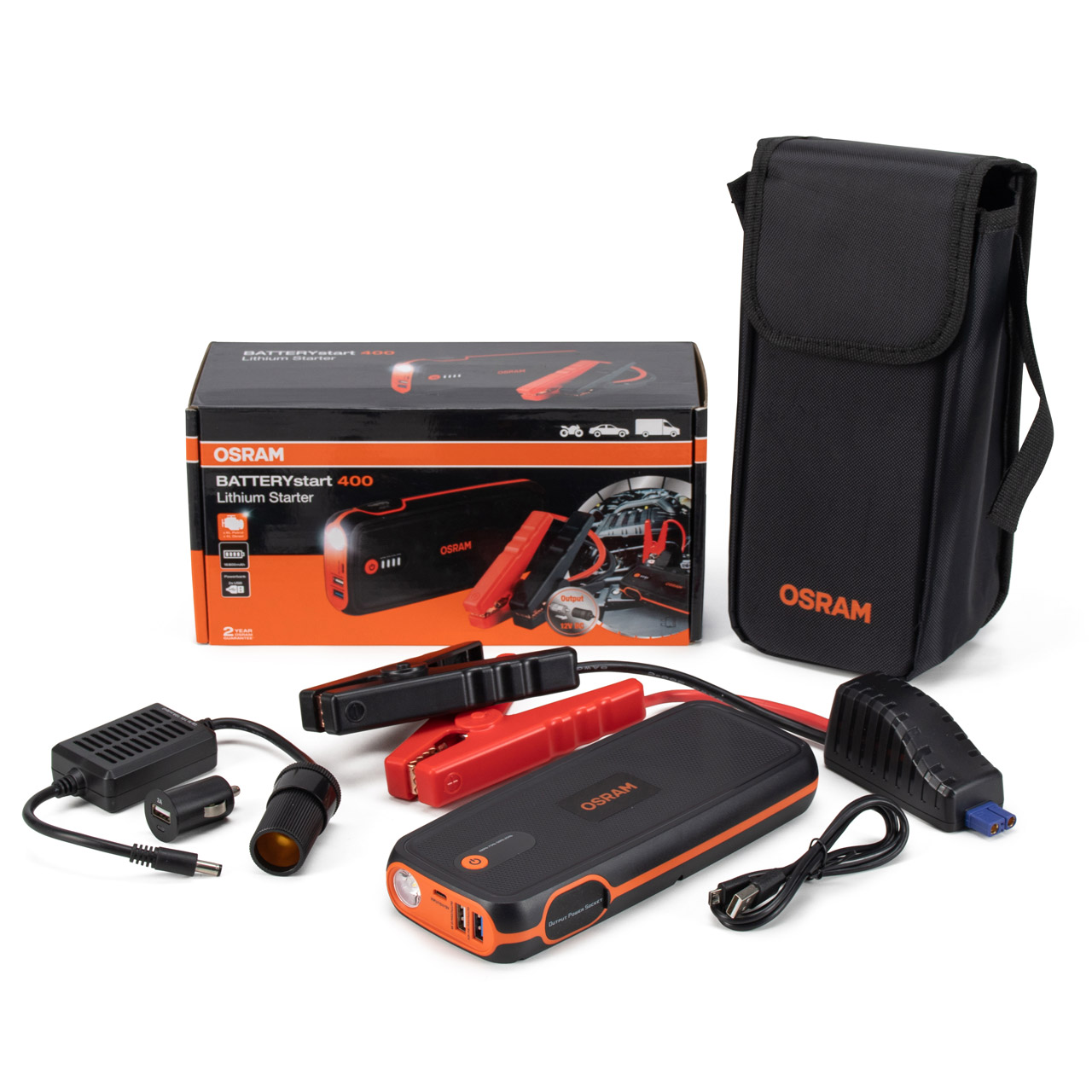 OSRAM OBSL400 BATTERYstart 400 mobile Starthilfe Powerbank 12V 16800mAh