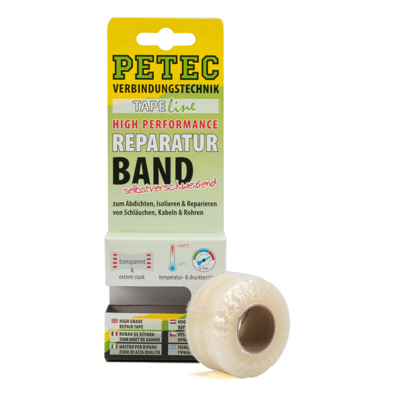 PETEC 94903 Reparaturband High Performance selbstverschweißend 3mx25mmx0,5mm