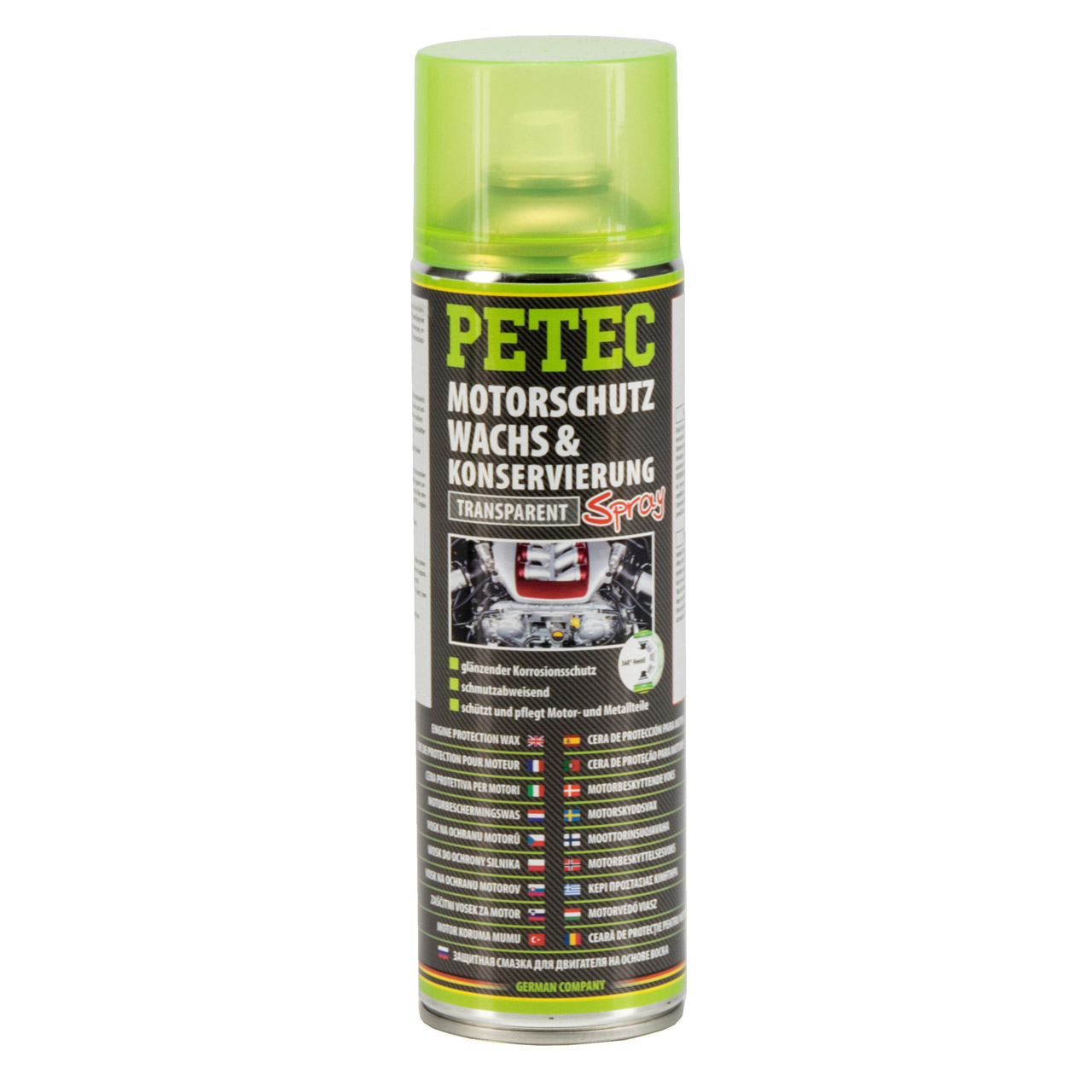 PETEC 73430 Motorschutz Wachs & Konservierung Motorraumkonservierung Spray 500ml