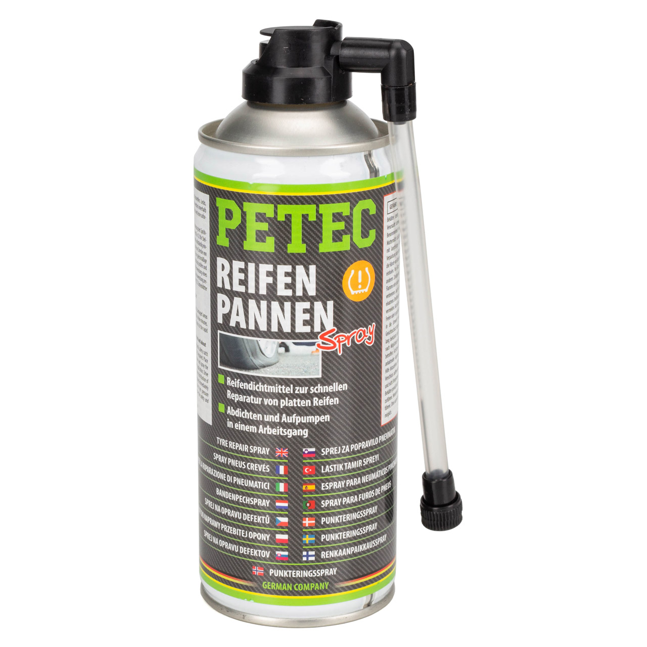 PETEC 70580 Reifenpannenspray Reifendicht Dichtmittel KFZ Reifen Pannenspray Spray 400ml