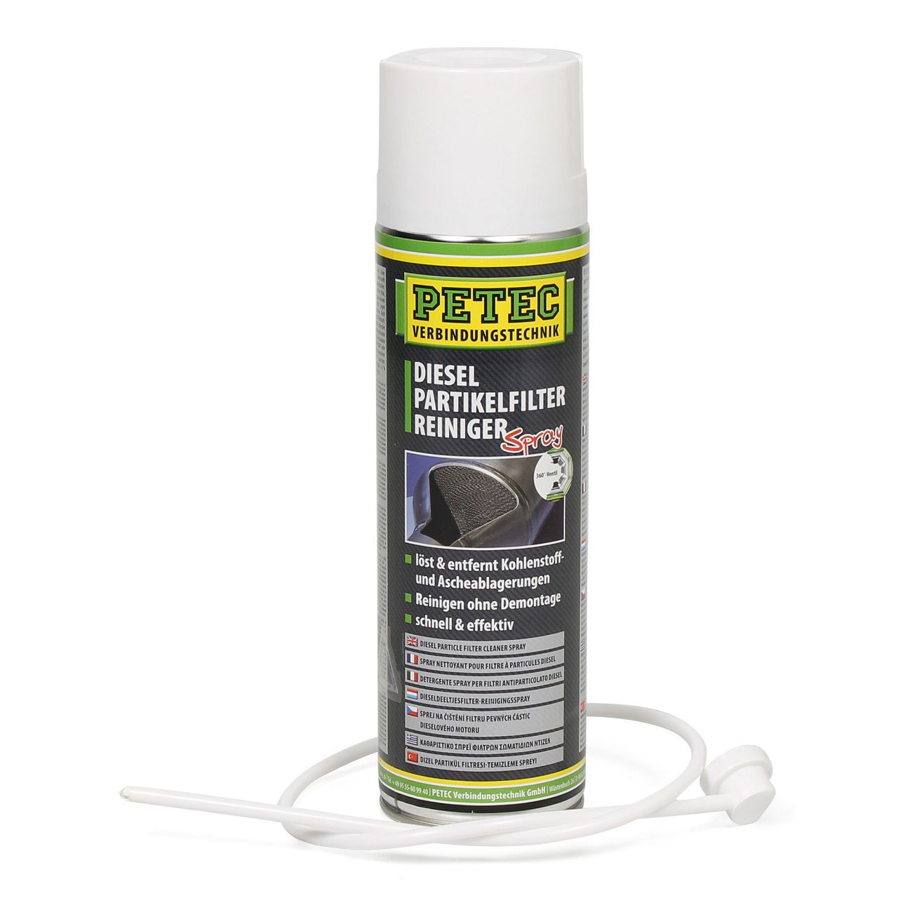 PETEC 72550 Dieselpartikelfilterreiniger Rußpartikelfilter Reiniger Spray 800ml
