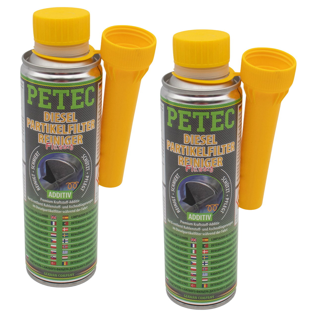 2x 300ml PETEC Dieselpartikelfilterreiniger Flüssig Premium Kraftstoffadditiv Additiv