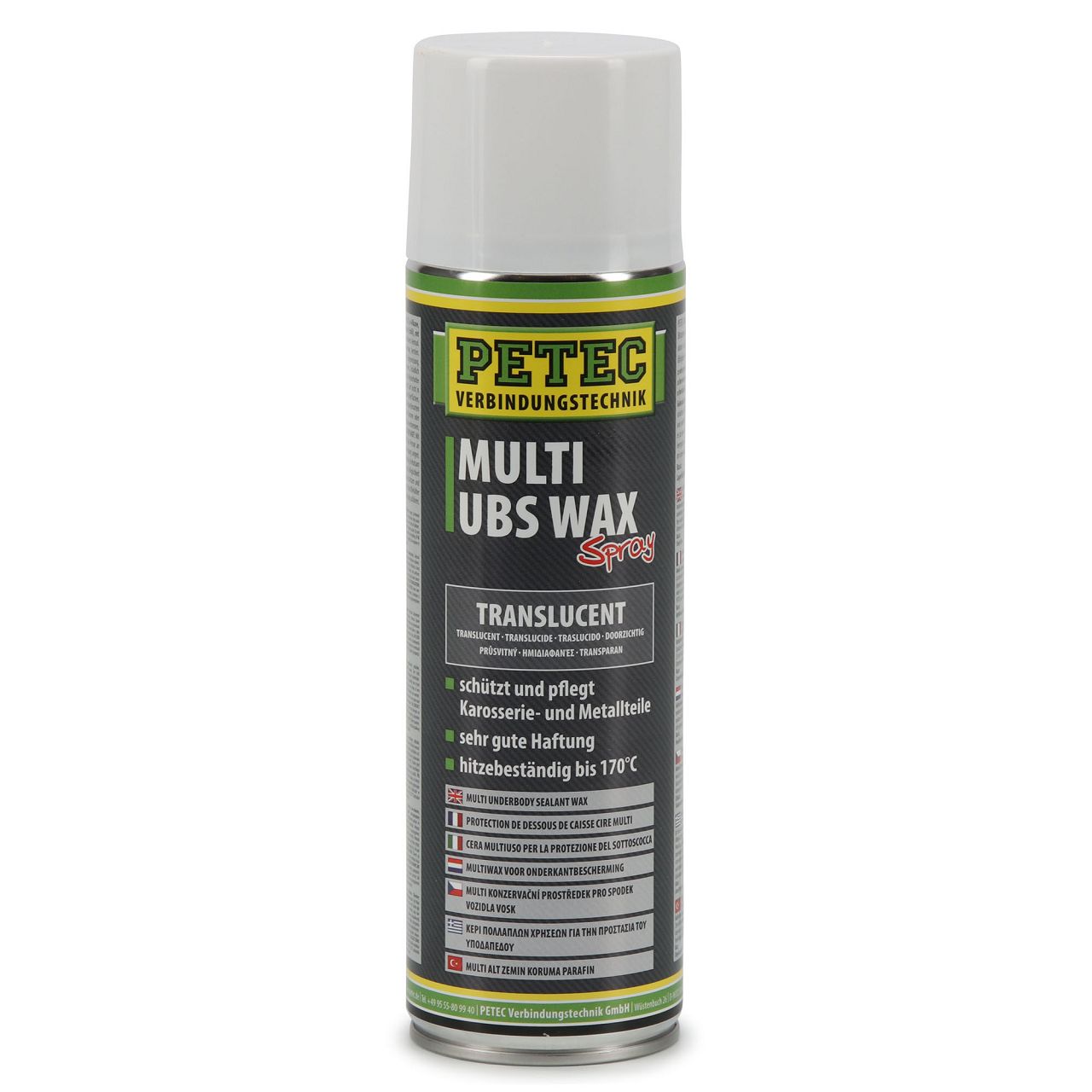 PETEC 73450 MULTI UBS WAX Spray Unterbodenschutz Korrosionsschutz 2x 500ml