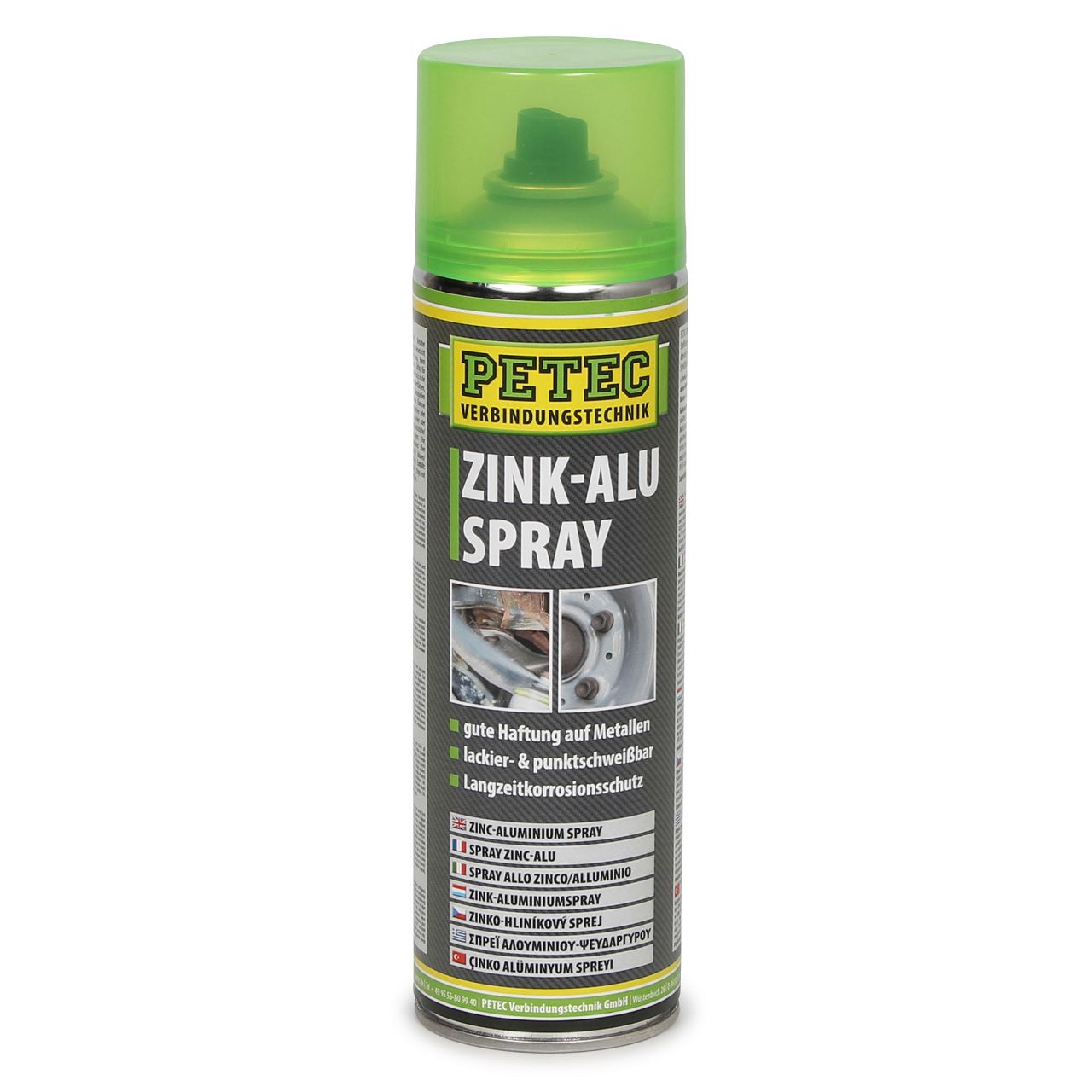 PETEC 71050 Zink-Alu Spray Rostschutzgrundierung Korrosionsschutz 500ml