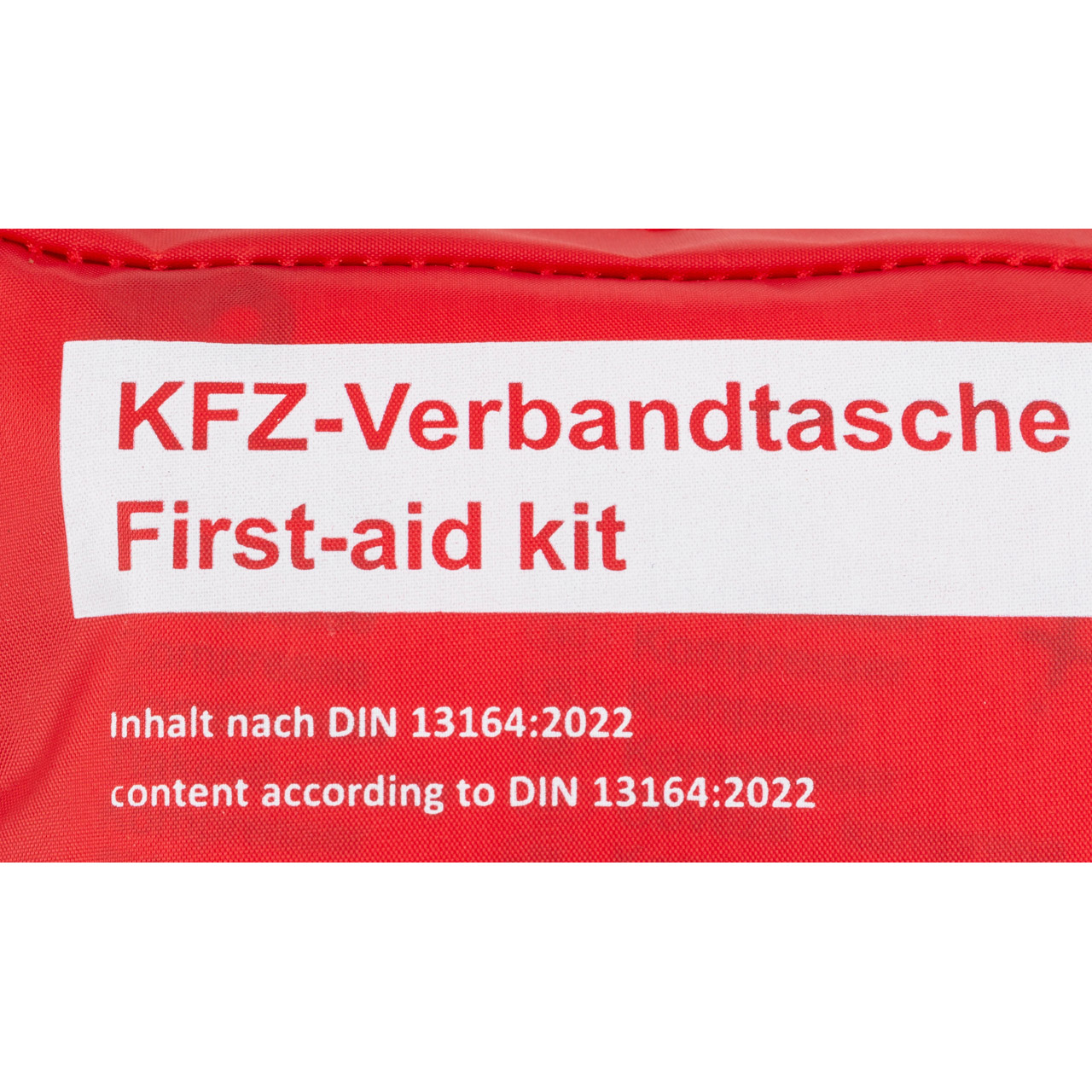 PETEX Auto PKW KFZ Verbandtasche Verbandkasten Erste-Hilfe ROT DIN13164-2022 (MHD 01.2028)