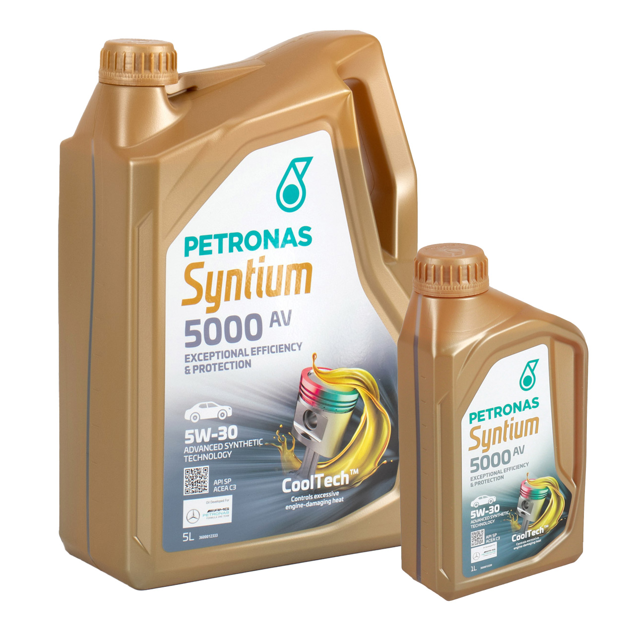 6L 6 Liter PETRONAS Syntium 5000 AV 5W-30 Motoröl Öl MB 229.51/52 VW 504/507.00 BMW LL-04