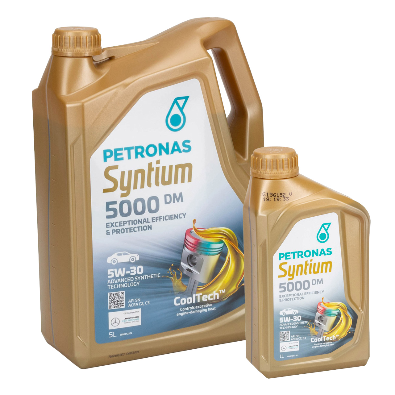 6L 6 Liter PETRONAS Syntium 5000 DM 5W-30 Motoröl Öl BMW LL-04 MB 229.51/52 VW 505.00/01