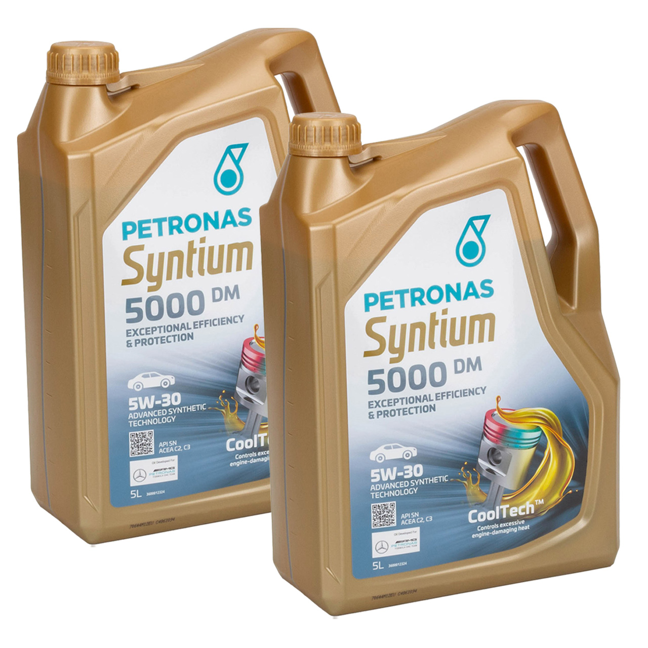 10L 10 Liter PETRONAS Syntium 5000 DM 5W-30 Motoröl Öl BMW LL-04 MB 229.51/52 VW 505.00/01