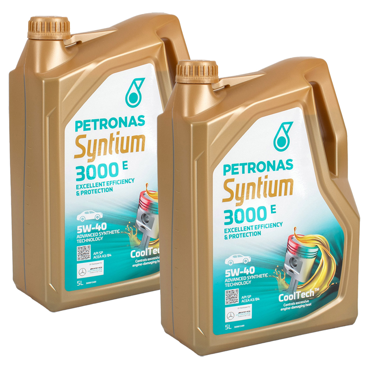 10L 10 Liter PETRONAS Syntium 3000 E 5W-40 Motoröl Öl BMW LL-01 MB 229.5 VW 502/505.00