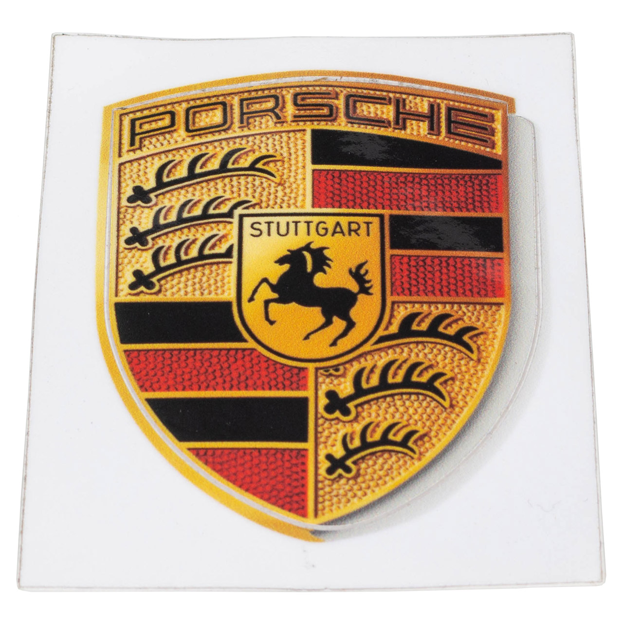 ORIGINAL Porsche Emblem Wappen Logo Aufkleber Klebeschild 6,5x5cm WAP0130050MCST