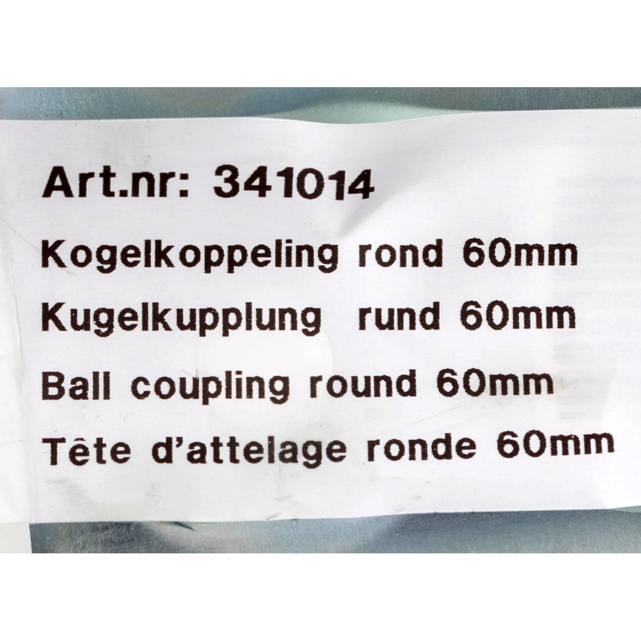 PROPLUS 341014 Kugelkupplung RUND 60mm für 750kg Zugvorrichtung Anhänger Zugmaul