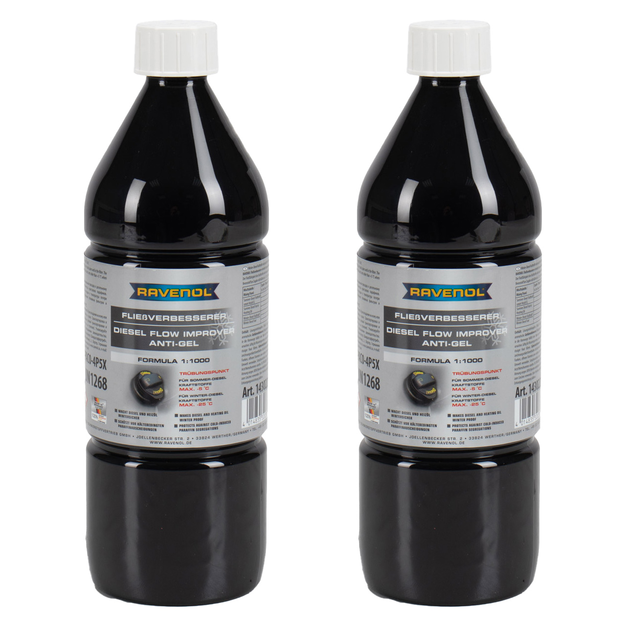 2L 2 Liter RAVENOL 1430220-001 Fließverbesserer 1:1000 Diesel Heizöl Frostschutz Frost Öl