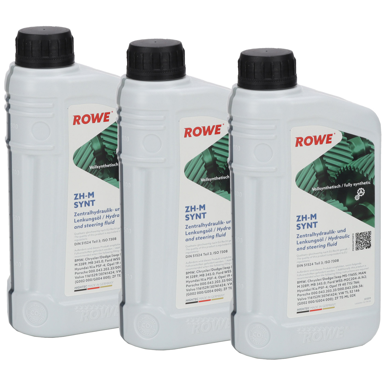 3L 3 Liter ROWE ZH-M SYNT Hochleistungs-Hydrauliköl Lenkungsöl DIN 51524 Teil 3 ISO 7308
