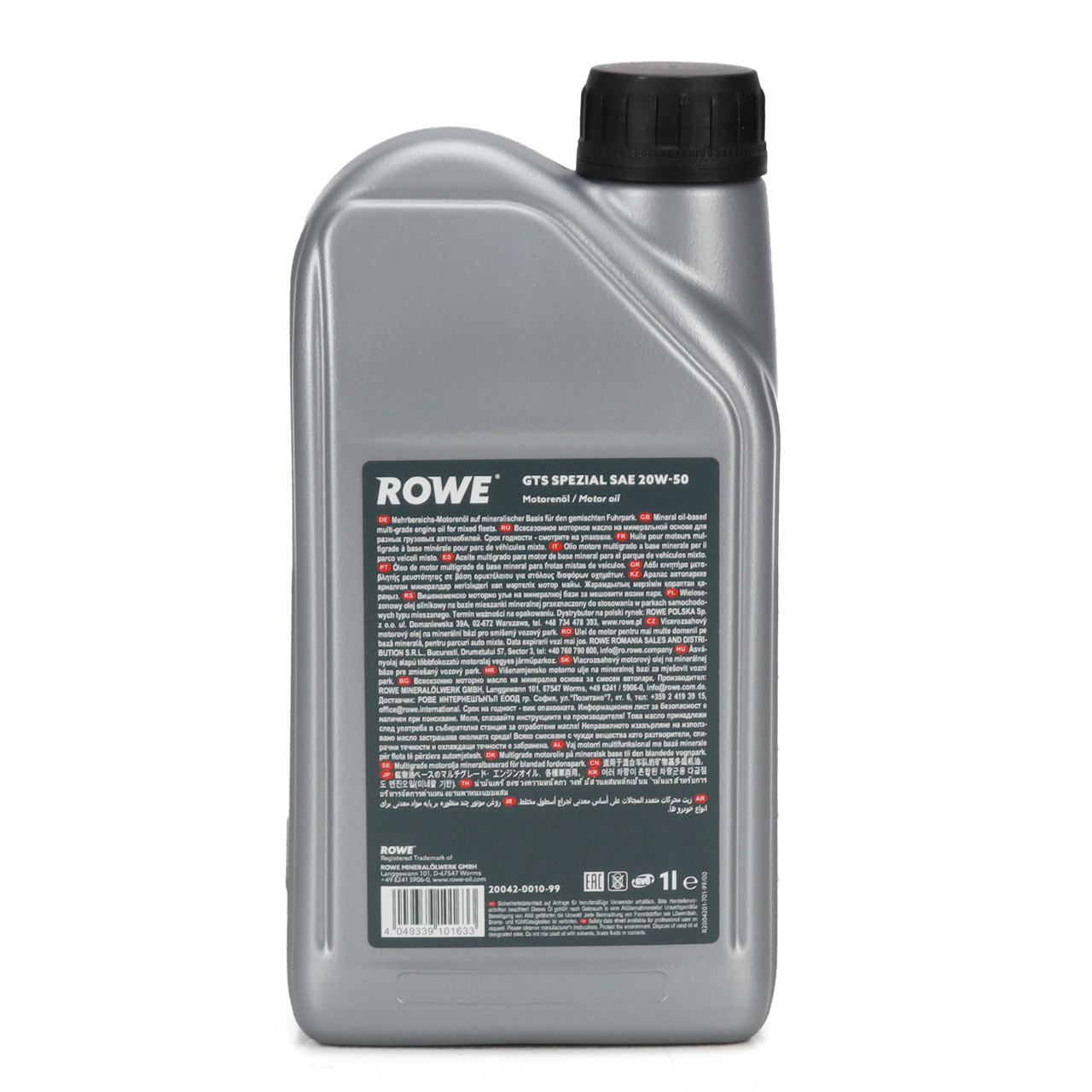 1L 1 Liter ROWE GTS SPEZIAL 20W-50 20W50 Motoröl Öl API SF/CD CCMC 