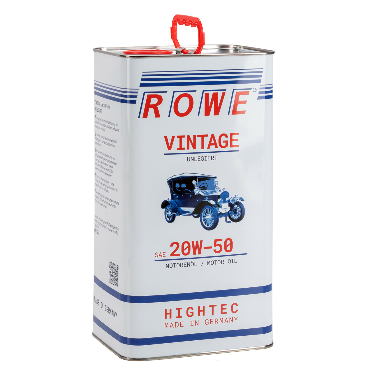 20 Liter ROWE Motoröl Öl VINTAGE Unlegiert SAE 20W50 Oldtimer Mehrbereichs-Öl