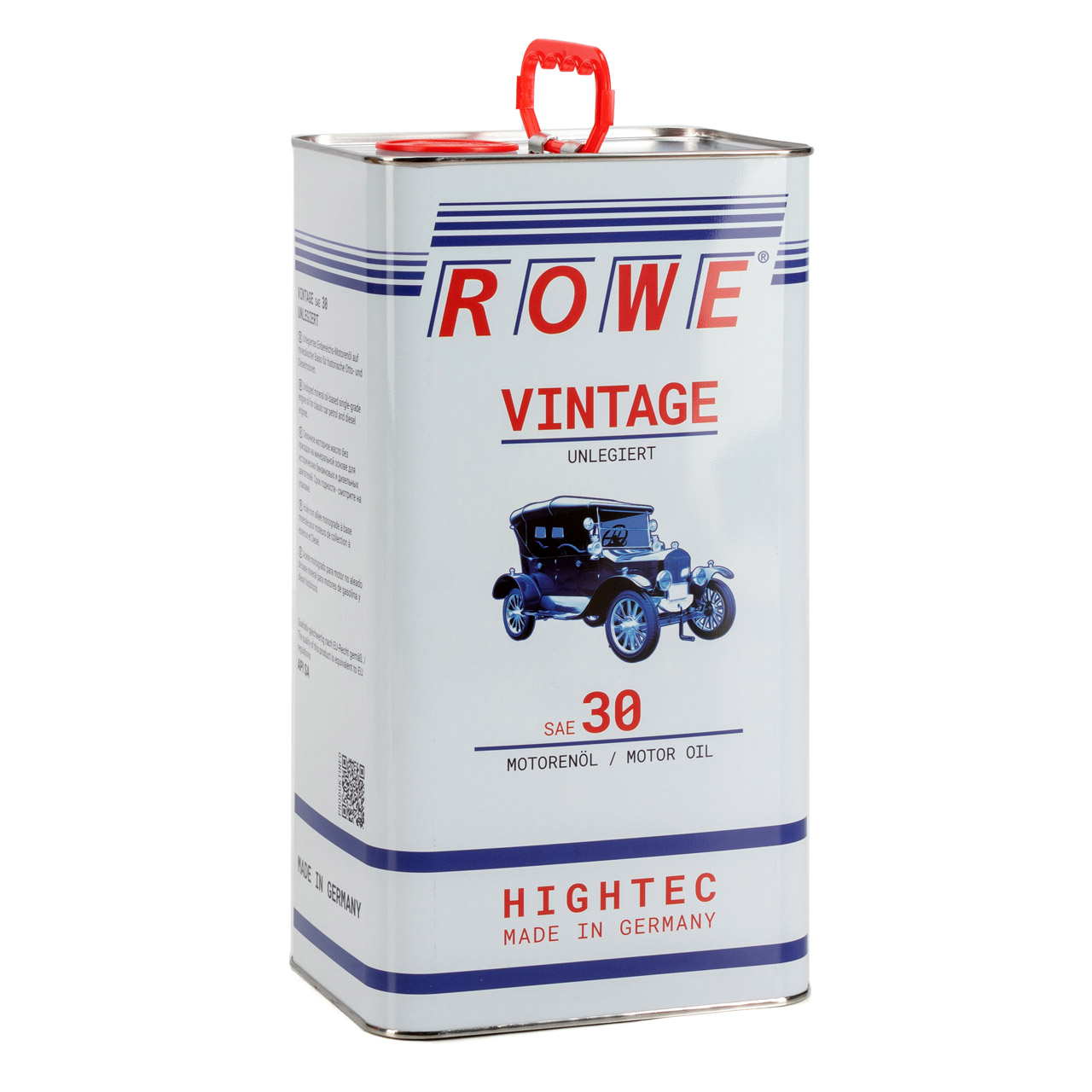 10L 10 Liter ROWE Motoröl Öl VINTAGE Unlegiert SAE 30 Oldtimer Einbereichsöl