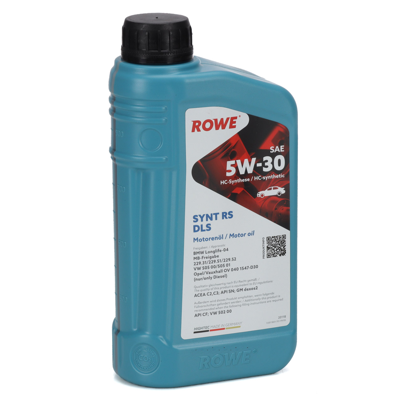 1L 1 Liter ROWE SYNT RS DLS 5W-30 Motoröl Öl BMW LL-04 MB 229.31/51/52 VW 505.00/505.01
